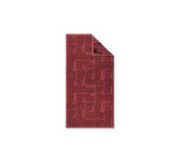 JOOP Telo doccia 80x150cm BARS ALLOVER Siena rosso