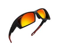 Joopin Occhiali da Sole Sportivi Polarizzati Uomo Donna UV400 Protezione | Classico Vintage Rettangolari Sport Avvolgenti Occhiali per Ciclismo Montagna Trekking Corsa Running Pesca Guida