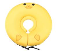 Jooseen Non Inflatable Baby Pool Float, Infant Swim Ring for Newborns, Soft Adjustable Swimming Loop for Pool Use, Flower Shape for 0-18 Months (Yellow)