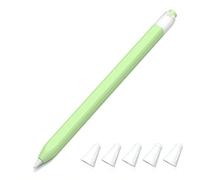 JOOSKO Astuccio classico in silicone compatibile con Apple Pencil di 1a generazione, con 5 cover in fibra di silicone per Apple Pencil