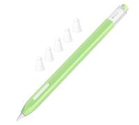 JOOSKO Astuccio classico in silicone compatibile con Apple Pencil di seconda generazione, con 5 custodie in fibra di silicone, antiscivolo, supporto magnetico per ricarica wireless (Matcha)