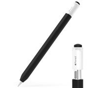 JOOSKO Astuccio per Apple Pencil (USB-C), custodia protettiva in silicone, supporto magnetico e doppio tocco, colore: nero