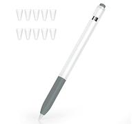 Joosko Compatibile con Apple Pencil 1a generazione, custodia in silicone antiscivolo, con 10 custodie in silicone per Apple Pencil di prima generazione, colore: grigio