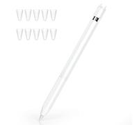 Joosko Compatibile con Apple Pencil 1a generazione, custodia in silicone antiscivolo, con 10 custodie in silicone, per Apple Pencil di prima generazione, colore: bianco
