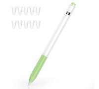 Joosko Compatibile con Apple Pencil 1a generazione, custodia in silicone antiscivolo, con 10 custodie in silicone per Apple Pencil di prima generazione (Matcha)