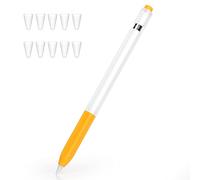 Joosko Compatibile con Apple Pencil 1a generazione, custodia in silicone antiscivolo, con 10 custodie in silicone per Apple Pencil di prima generazione, colore: giallo