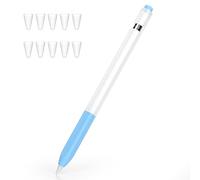 Joosko Compatibile con Apple Pencil di prima generazione, custodia in silicone antiscivolo, [con 10 custodie in silicone per Apple Pencil di prima generazione (blu cielo)