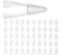 Joosko Cover per pennino Apple Pencil di seconda generazione e 1a generazione, confezione da 50, sottile, in silicone, disegno silenzioso, per Apple Pencil 2a e 1a generazione (trasparente)