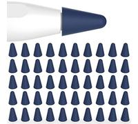 Joosko Custodia per punte per pennino Apple Pencil di seconda generazione e 1a generazione, confezione da 50, sottile, in silicone, per disegno silenzioso, per Apple Pencil di seconda e prima
