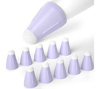 JOOSKO Protezione per pennino Apple Pencil, in fibra di silicone, antiscivolo, viola, confezione da 10