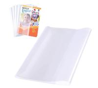 JOOTUEPO 10 Pezzi Copertina per Libri Trasparente, 19.5 x 26.5cm Copertine Trasparenti Quaderni, Regolabile Fodera Libri, Plastica Resistente allo Sporco e Acqua Copri Libro per Scuola Ufficio