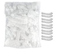 JOOTUEPO 100PCS Cuffie per Capelli da Doccia Monouso,Cuffia da Doccia Monouso,Trasparente Monouso Doccia,Plastica, Impermeabile, Unisex Adulto per uso in casa/viaggi/hotel/spa/parrucchiere