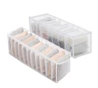 JOOTUEPO 2 Pezzi Divisori per Cassetti, Organizer Pieghevoli per Cassetti, Organizer per Biancheria Intima, Contenitori Pieghevoli per Calzini, Biancheria Intima, Mutandine, Cravatte