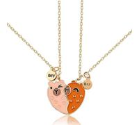 JOOTUEPO collana dell'amicizia Capybara, 2 Pezzi Capybara Collane Dell'Amicizia Capibara per 2 Ragazze, collana migliore amiche BFF cuore mani collane abbinate, per Feste di Compleanno Bambine