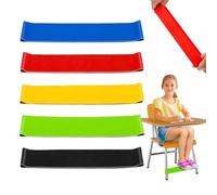 JOOTUEPO Elastico Sedie per Bambino ADHD Cinghie, 5 Pezzi Elastici per Sedia per Bambino, Fidget Cinghie Colorate per Seduta Fasce Antistress Fasce Rimbalzanti Sensoriali Adatte ai Bambinos