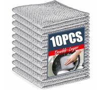JOOTUEPO Scratchy Wipes Stracci Cucina, 10 Pezzi Strofinacci Multiuso in Filo Metallico per Sporco Ostinato, Panno Riutilizzabile per La Pulizia di Pentole, Lavandini, Piani Cottura e Piatti