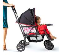 Joovy Caboose - Passeggino Doppio in Grafite Asseggino Doppio in Grafite Sit and Stand, Colore Rosso