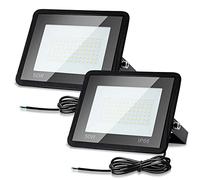 Joparri 2x50W Faretto LED Da Esterno 6000K Bianca Fredda 4250LM Faretti a LED Fari Led da Esterno IP66 impermeabile, Interna ed Esterna per Giardino, Cortile, Patio, Garage