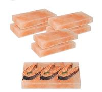 Joparri 6 pietre salate per grigliare, 20 x 10 x 2,5 cm, pietra salata originale della promontagna, pietra salata riutilizzabile