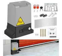 Joparri Azionamento per cancello scorrevole da 370 W, azionamento automatico per cancello da 12 m, con 2 telecomando