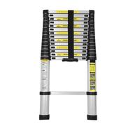 Joparri Scala telescopica in alluminio, 4,4 m, allungabile, in alluminio, antiscivolo, portata 150 kg