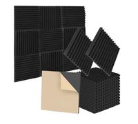 Jopassy 24 Pezzi Pannello Acustico Fonoassorbenti, Pannelli Fonoassorbenti, 2,5 x 30 x 30 cm, Fonoassorbente Acustico ad alta Densità,Pannelli Insonorizzanti per Studi di Registrazione
