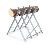 Jopassy Cavalletto Taglialegna in legno per motoseghe 81 x 80 x 80 cm, rinforzato, carico massimo 150 kg