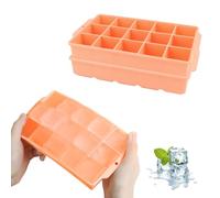 JOPHEK Stampo 30 Cubetti Ghiaccio Silicone, 2 Pezzi Quadrati Grandi 3,5cm per Cocktail, Whisky, Vino, Frutta, Puree di Frutta, Gelati