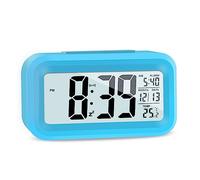 JOPHEK Sveglia Digitale da Comodino Batteria, Sveglia Intelligente con Temperatura Data Snooze, Sveglia Digitale per Bambini Adulti Camera da Letto Home Office