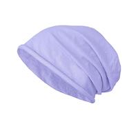 JOPHY & CO. Berretto 100% cottone Elastico e Lungo Unisex per Adulti Uomo Donna e Bambini Cappello in Stile Slouch Leggero cod.1213 (Lilla, Adulto)