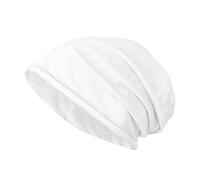 JOPHY & CO. Berretto 100% cottone Elastico e Lungo Unisex per Adulti Uomo Donna e Bambini Cappello in Stile Slouch Leggero cod.1213 (Bianco, Adulto)