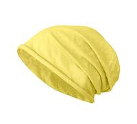 JOPHY & CO. Berretto 100% cottone Elastico e Lungo Unisex per Adulti Uomo Donna e Bambini Cappello in Stile Slouch Leggero cod.1213 (Giallo, Adulto)