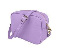 JOPHY & CO. Borsa a Tracolla Spalla in Vera Pelle con Frange e Chiusura Cerniera per Donne cod.5210 (Lilla 5275, Large)