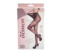 JOPHY & CO. Collant Velato Antigraffio Trasparente Calzamaglia donna Nero Beige 20 den Set da 1/3 pezzi - Taglia unica art. L009 (Set 1 pezzo, Nero 20d)
