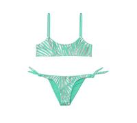 JOPHY & CO. Costumi da Bagno per Ragazze e Bambine Due Pezzi Bikini Set Beachwear Interi Regolabile cod.5300(BB610 Verde,5-6 Anni)