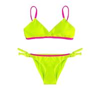 JOPHY & CO. Costumi da Bagno per Ragazze e Bambine Due Pezzi Bikini Set Beachwear Interi Regolabile cod.5300 (15-16 Anni, 9236 Giallo)