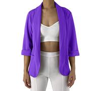 JOPHY & CO. Giacca Blazer Donna con Tasche (cod. 5572) (XL, Viola)