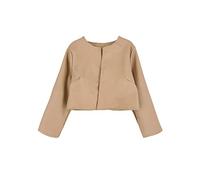 JOPHY & CO. Giacchetta Coprispalle Bambina Ecopelle a Maniche Lunghe (cod. 3071) (6 anni, Sabbia)