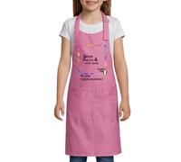 JOPHY & CO. Grembiule Personalizzabile per Bambini con Nome, Multicolore, per Pittura, Cucina e Attività Creative COD. 8710 (Rosa)