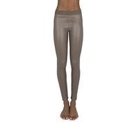 JOPHY & CO. Leggings Caldi Donna Bielastico in Ecopelle Skinny Felpato (cod. 9828) (Fango, L)