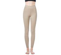 JOPHY & CO. Leggings Donna Nero Lungo Tessuto Elastico (cod. 9813) (XL, Fango)
