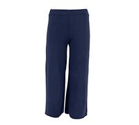 JOPHY & CO. Pantalone Bambina Cabana a Zampa di Elefante in Cotone (cod. 5025) (Blu Scuro Palazzo, 10 Anni)