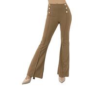 JOPHY & CO. Pantalone Donna Campana a Zampa di Elefante (cod. 6648) (3XL, Camel)