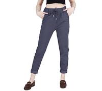 JOPHY & CO. Pantalone Donna Paper Bag A (cod. 2999) (Blu Scuro, 3XL)