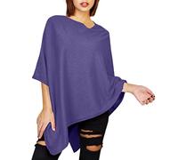 JOPHY & CO. Poncho Donna Misto Cashmere (L, Viola)