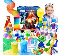JOPSHEEN 110+ Kit Esperimenti per Bambini, Scienza e Gioco, Giochi Scientifici per Piccolo Chimico, Vulcano Giocattolo Laboratorio Scientifico, STEM Attività Giocattoli Regali per Ragazzi Ragazze