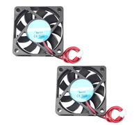 Jopto 2 Mini ventola di raffreddamento silenziosa senza spazzole 60 x 60 x 15mm 6015 DC 5V con terminale a 2 pin compatibile con TV Box proiettore PC CPU custodie per computer per fai da te