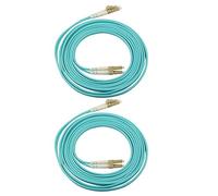 Jopto 2PCS LC a LC OM3 fibra Patch Cable Multimode (LSZH) 50/125 10G Duplex 3m/300 cm Cavo Fibra Ottica LC/UPC a LC/UPC OM3 Multimode Duplex 50/125um LSZH - Optics Lead Series