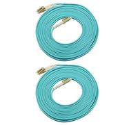 Jopto 2PCS LC a LC OM3 fibra Patch Cable Multimode (LSZH) 50/125 10G Duplex 5m/500 cm Cavo Fibra Ottica LC/UPC a LC/UPC OM3 Multimode Duplex 50/125um LSZH - Optics Lead Series