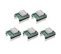 Jopto 5 pz StepStick A4988 Verde Arduino Stepper Compatibile Motore Driver Carrier Reprap Modulo Con Mini Dissipatore di Calore per Stampante 3D Regolatore Reprap Ramps1.4